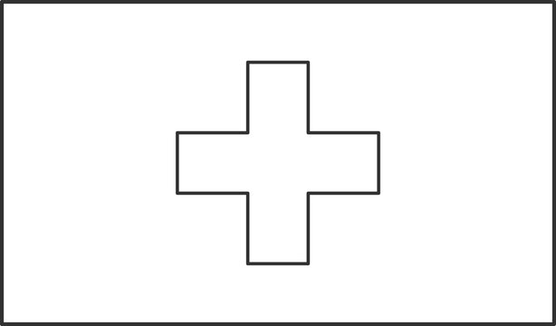 recommend clip art: Switzerland flag, for color the flag. Draft flag.