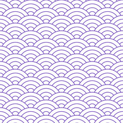 Purple Japanese wave pattern background. Japanese seamless pattern vector. Waves background illustration. for clothing, wrapping paper, backdrop, background, gift card.
