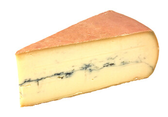 Morbier, fromage fabriqué dans le Jura en France / Fond transparent