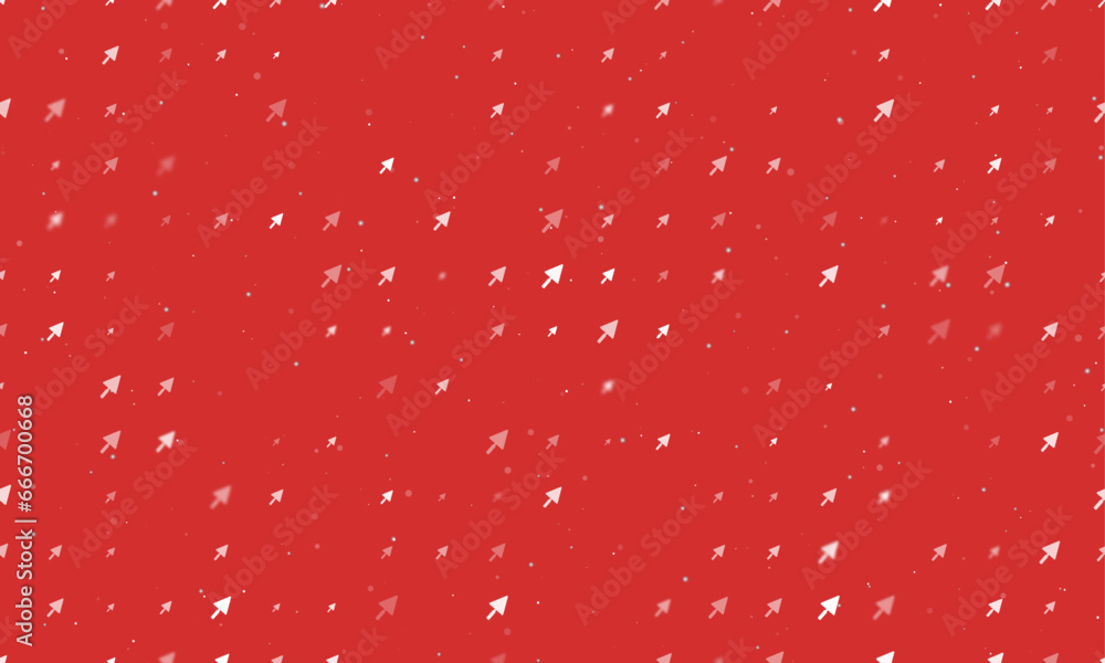 Poster seamless background pattern of evenly spaced white trowel symbols of different sizes and opacity. ve