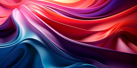 Abstract 3d background of colors in the form of waves
