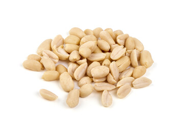 Peanut, Nuts, isolated on white background.