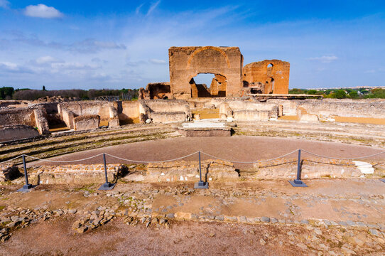 Theater of Commodus, Great Exedra, Roman Villa of Quintilii, Appian Way, Rome, Latium (Lazio)