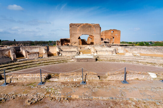 Theater of Commodus, Great Exedra, Roman Villa of Quintilii, Appian Way, Rome, Latium (Lazio)