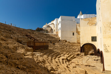 old roman theatre ruin in Cadiz
