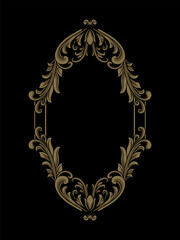 frame with ornament luxury style