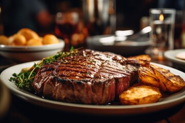 Succulent Medium Rare Steak: Perfectly Grilled