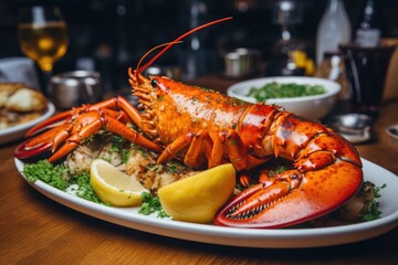 Exquisite Lobster Feast: Elegantly Prepared Delight