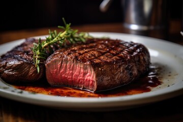 Succulent Medium Rare Steak: Perfectly Grilled