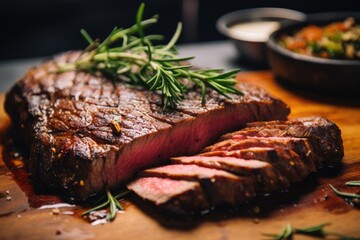 Succulent Medium Rare Steak: Perfectly Grilled