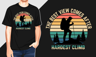  Custom Hiking T-shirt  Design