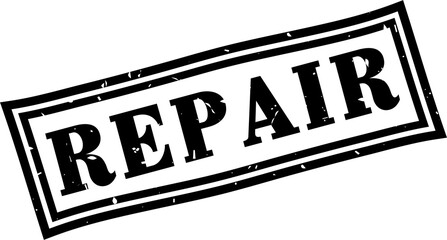 Fototapeta premium Repair square grunge rubber stamp