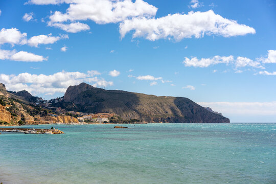 Coast of Altea on a sunny day, Murcia, Spain