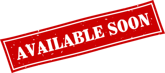 Available soon square grunge rubber stamp