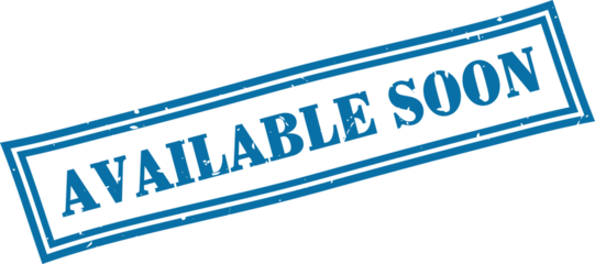 Available soon square grunge rubber stamp