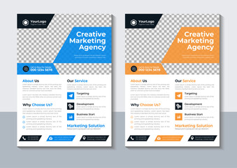 Corporate  Business Flyer Design Template, Marketing, Annual Report, layout, Vector Illustrator
