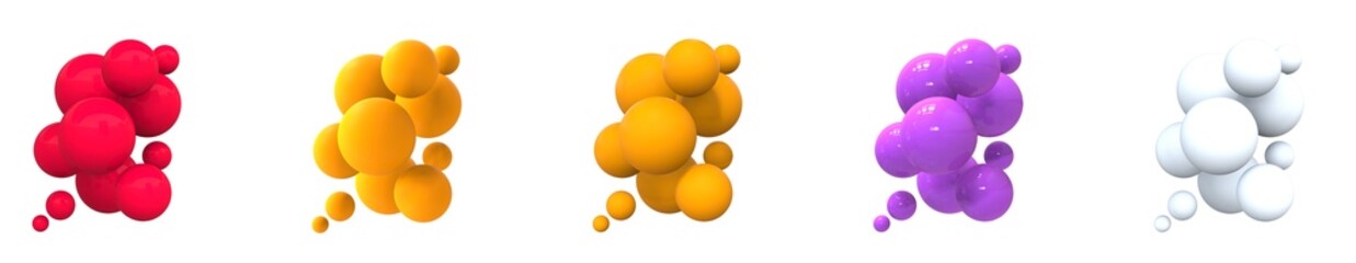 3d illustration render sphere abstract ball element