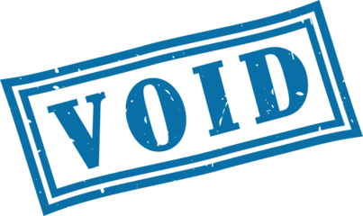 Void square grunge rubber stamp