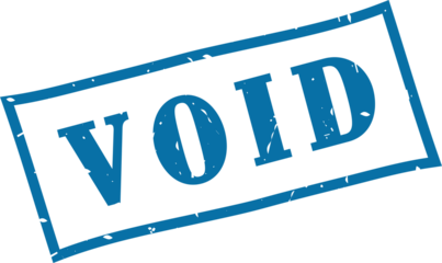 Void square grunge rubber stamp