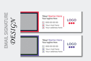 Corporate Company Identity professional  & modern email signature design template.