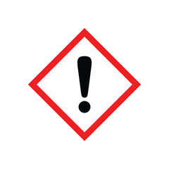 classic hazard warning sign red diamond