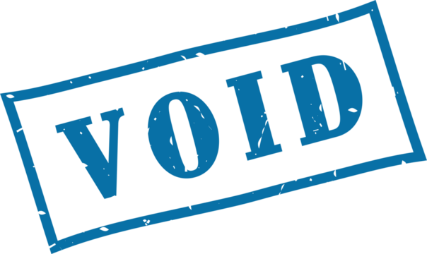 Void square grunge rubber stamp
