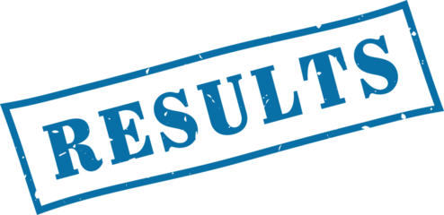 Results square grunge rubber stamp