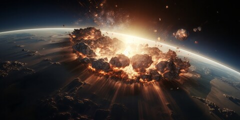 Catastrophic Collision: When an Asteroid Exploded, Forming a Massive Crater on Earth, Signaling the End of Dinosaurs and the Onset of a Planetary Catastrophe