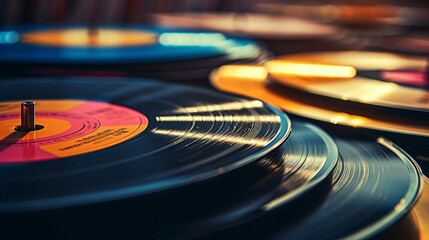 a close-up of a record player