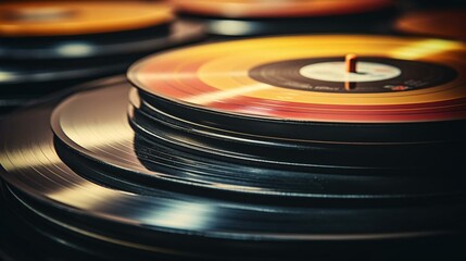 a close up of a record player