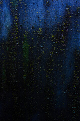 Dark background, old slate wall, lichen texture. Mystical background.