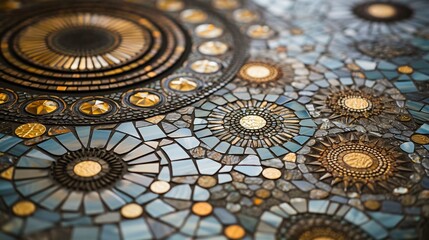 Obraz premium a ceiling with many intricate designs