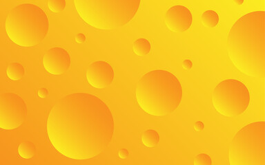 Abstract Cheese Bubble Background Yellow gradient cheese theme modern food background for web cover wallpaper advertising presentation or banner