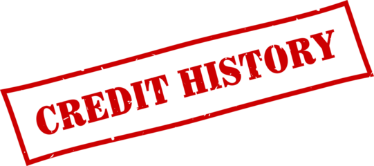 Credit history square grunge rubber stamp