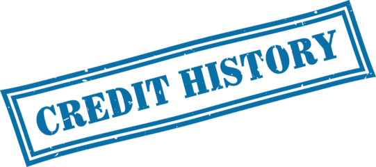 Credit history square grunge rubber stamp
