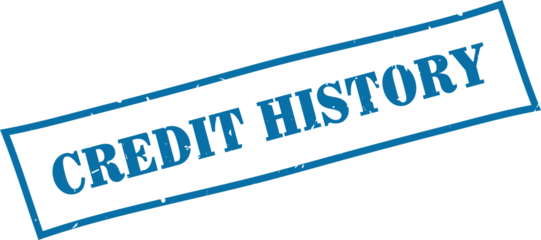 Credit history square grunge rubber stamp