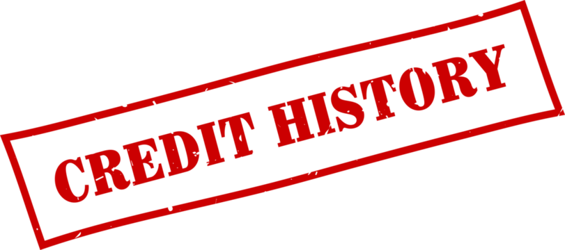 Credit history square grunge rubber stamp