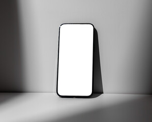 Mobile screen mock up, mockup. Blank clean smart phone, smartphone