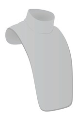 Motorcycle neck protective scarf. vector