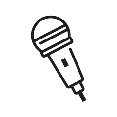 microphone icon design vector template