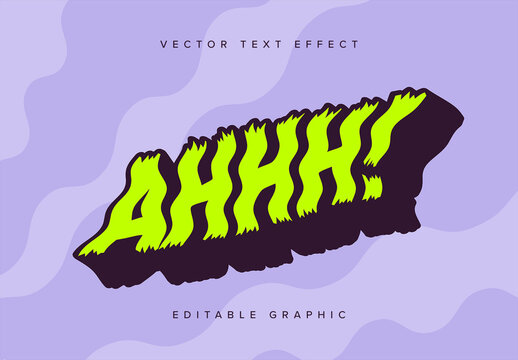 Wavy Text Effect Mockup