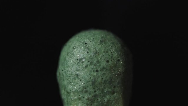 Flicking Match Ignites in Super Macro Slow-Motion