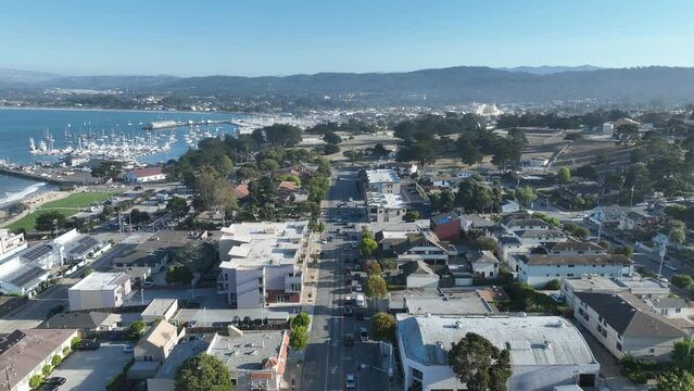 Main Street At Monterey In California United States. Nature Tourism Travel. Vacations Destinations. Main Street At Monterey In California United States. 
