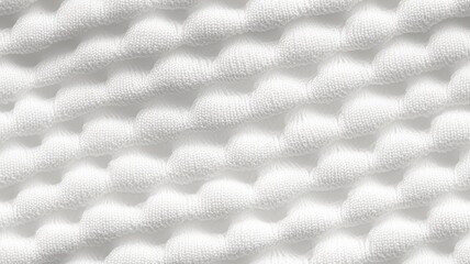 Fototapeta premium white textured fabric, fabric texture macro shot, textile design, pure and clean background, neutral material.