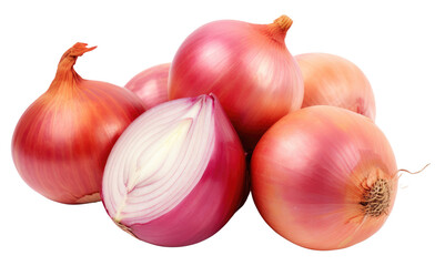 red onion isolated on transparent background