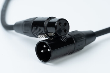 XLR cable connection