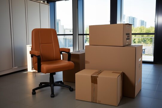 Efficient Office Relocation: Boxes, Executives, and Cardboard