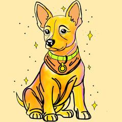 famous abstract dog painting