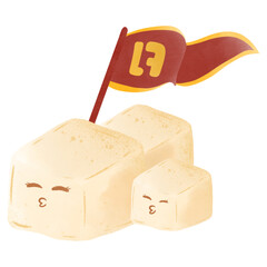 Cute Tofu illustration 