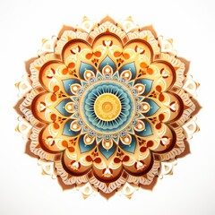 mandala pattern isolated illustration.